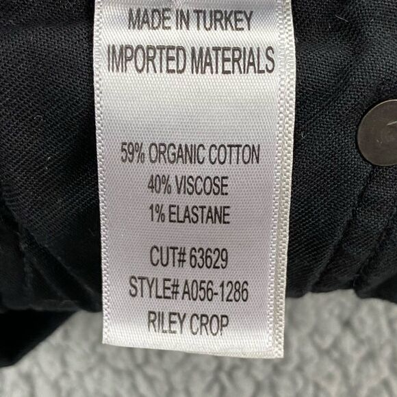 AGOLDE Women's Riley High Rise Straight Crop Button Fly Jeans  |   Size:  24 - Picture 13 of 14